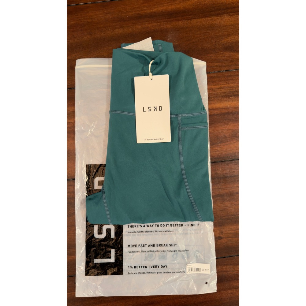 LSKD Elixir Ultra High-Rise Full Length Legging Pockets Teal Women's L, NEW, NWT - Picture 9 of 16